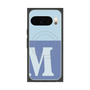 プレミアムスクエアケース with Pixelsnap［ オリジナル - initial two tone - M blue ］