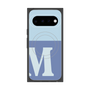 プレミアムスクエアケース with Pixelsnap［ オリジナル - initial two tone - M blue ］