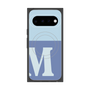 プレミアムスクエアケース with Pixelsnap［ オリジナル - initial two tone - M blue ］