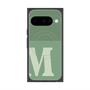 プレミアムスクエアケース with Pixelsnap［ オリジナル - initial two tone - M green ］