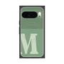 プレミアムスクエアケース with Pixelsnap［ オリジナル - initial two tone - M green ］