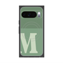 プレミアムスクエアケース with Pixelsnap［ オリジナル - initial two tone - M green ］