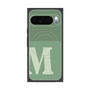 プレミアムスクエアケース with Pixelsnap［ オリジナル - initial two tone - M green ］
