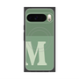 プレミアムスクエアケース with Pixelsnap［ オリジナル - initial two tone - M green ］