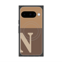 プレミアムスクエアケース with Pixelsnap［ オリジナル - initial two tone - N brown ］