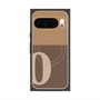 プレミアムスクエアケース with Pixelsnap［ オリジナル - initial two tone - O brown ］