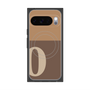 プレミアムスクエアケース with Pixelsnap［ オリジナル - initial two tone - O brown ］