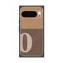 プレミアムスクエアケース with Pixelsnap［ オリジナル - initial two tone - O brown ］