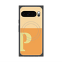 プレミアムスクエアケース with Pixelsnap［ オリジナル - initial two tone - P orange ］
