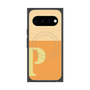 プレミアムスクエアケース with Pixelsnap［ オリジナル - initial two tone - P orange ］