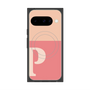 プレミアムスクエアケース with Pixelsnap［ オリジナル - initial two tone - P pink ］