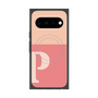 プレミアムスクエアケース with Pixelsnap［ オリジナル - initial two tone - P pink ］