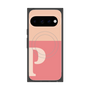 プレミアムスクエアケース with Pixelsnap［ オリジナル - initial two tone - P pink ］