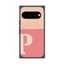 プレミアムスクエアケース with Pixelsnap［ オリジナル - initial two tone - P pink ］
