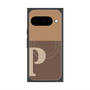 プレミアムスクエアケース with Pixelsnap［ オリジナル - initial two tone - P brown ］