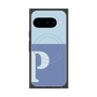 プレミアムスクエアケース with Pixelsnap［ オリジナル - initial two tone - P blue ］