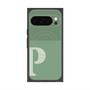 プレミアムスクエアケース with Pixelsnap［ オリジナル - initial two tone - P green ］