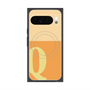 プレミアムスクエアケース with Pixelsnap［ オリジナル - initial two tone - Q orange ］