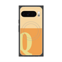 プレミアムスクエアケース with Pixelsnap［ オリジナル - initial two tone - Q orange ］