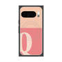 プレミアムスクエアケース with Pixelsnap［ オリジナル - initial two tone - Q pink ］