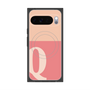 プレミアムスクエアケース with Pixelsnap［ オリジナル - initial two tone - Q pink ］