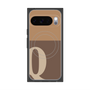 プレミアムスクエアケース with Pixelsnap［ オリジナル - initial two tone - Q brown ］