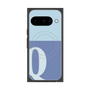 プレミアムスクエアケース with Pixelsnap［ オリジナル - initial two tone - Q blue ］