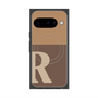 プレミアムスクエアケース with Pixelsnap［ オリジナル - initial two tone - R brown ］