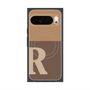 プレミアムスクエアケース with Pixelsnap［ オリジナル - initial two tone - R brown ］