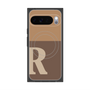 プレミアムスクエアケース with Pixelsnap［ オリジナル - initial two tone - R brown ］