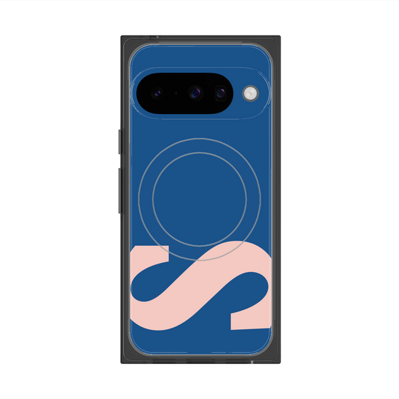 プレミアムスクエアケース with Pixelsnap［ オリジナル - initial color - S navy ］