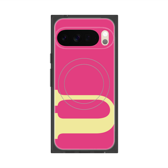 プレミアムスクエアケース with Pixelsnap［ オリジナル - initial color - U pink ］