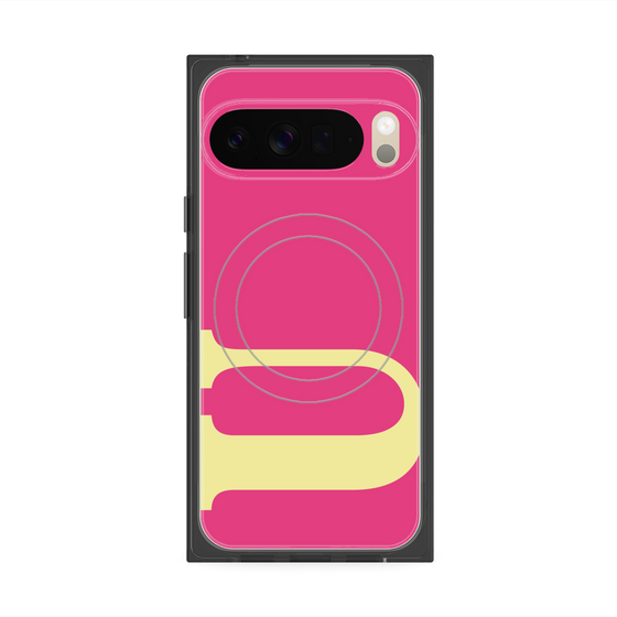 プレミアムスクエアケース with Pixelsnap［ オリジナル - initial color - U pink ］