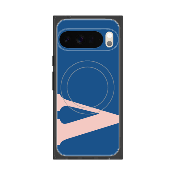 プレミアムスクエアケース with Pixelsnap［ オリジナル - initial color - V navy ］