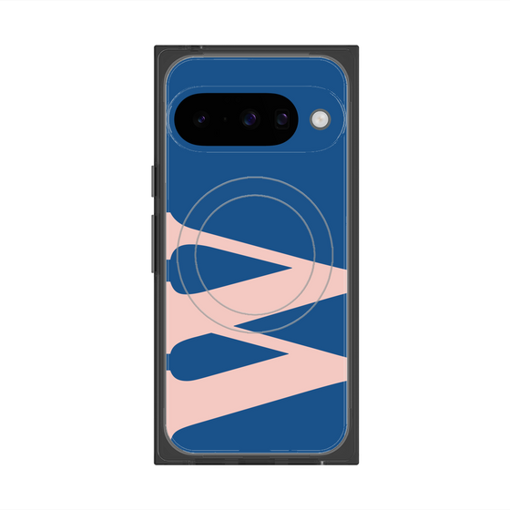 プレミアムスクエアケース with Pixelsnap［ オリジナル - initial color - W navy ］