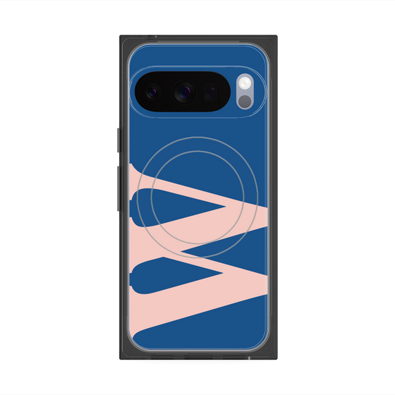 プレミアムスクエアケース with Pixelsnap［ オリジナル - initial color - W navy ］