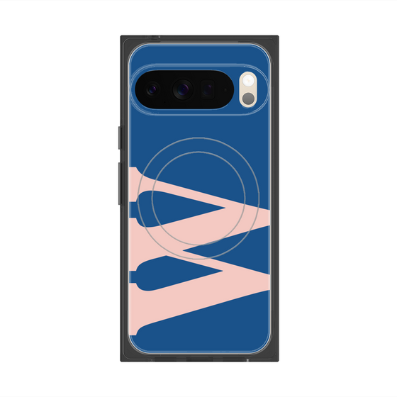 プレミアムスクエアケース with Pixelsnap［ オリジナル - initial color - W navy ］