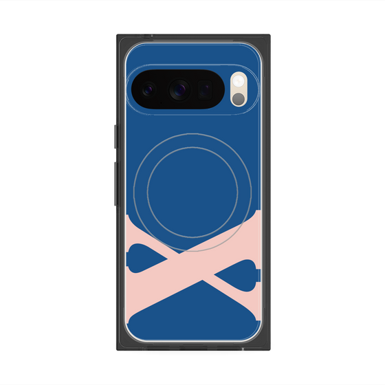 プレミアムスクエアケース with Pixelsnap［ オリジナル - initial color - X navy ］