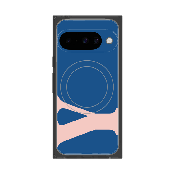 プレミアムスクエアケース with Pixelsnap［ オリジナル - initial color - Y navy ］