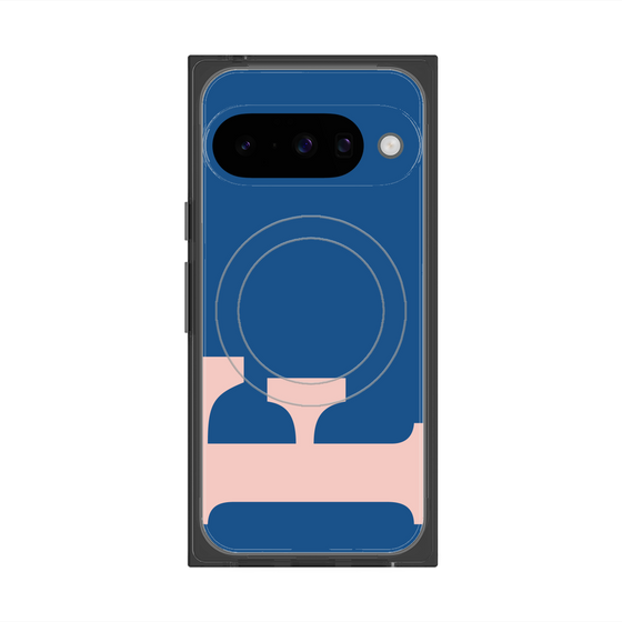プレミアムスクエアケース with Pixelsnap［ オリジナル - initial color - F navy ］