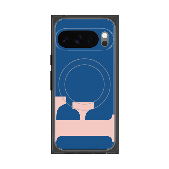 プレミアムスクエアケース with Pixelsnap［ オリジナル - initial color - F navy ］
