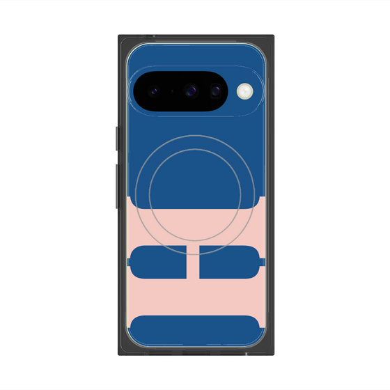 プレミアムスクエアケース with Pixelsnap［ オリジナル - initial color - H navy ］