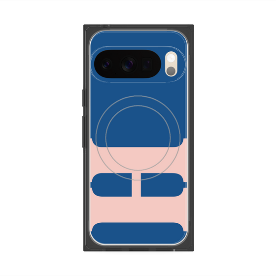 プレミアムスクエアケース with Pixelsnap［ オリジナル - initial color - H navy ］
