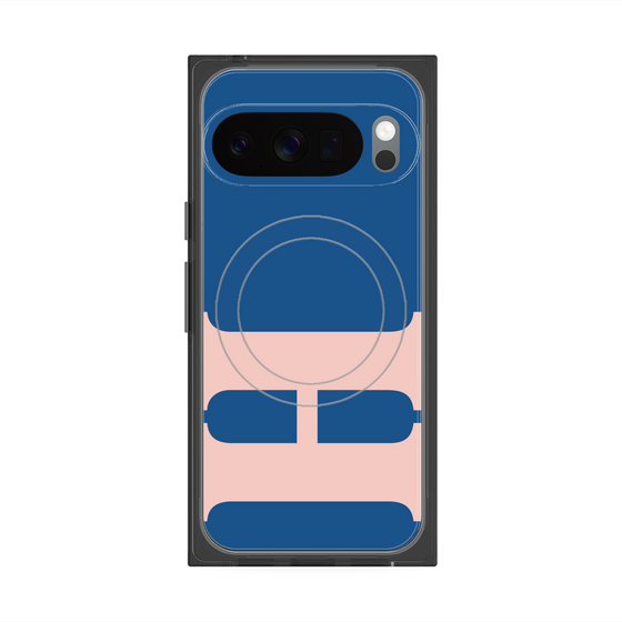 プレミアムスクエアケース with Pixelsnap［ オリジナル - initial color - H navy ］