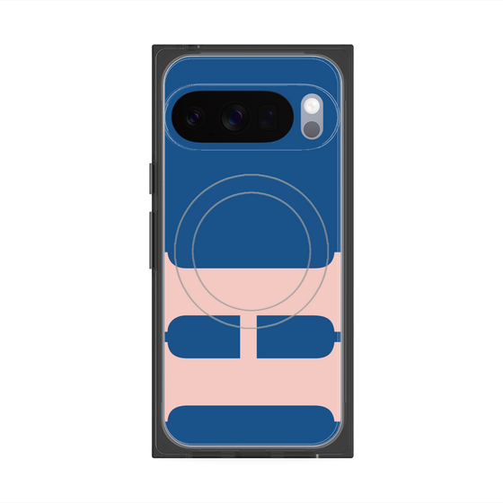 プレミアムスクエアケース with Pixelsnap［ オリジナル - initial color - H navy ］