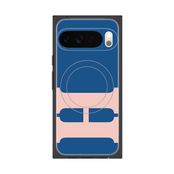 プレミアムスクエアケース with Pixelsnap［ オリジナル - initial color - H navy ］