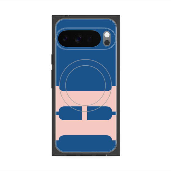 プレミアムスクエアケース with Pixelsnap［ オリジナル - initial color - H navy ］