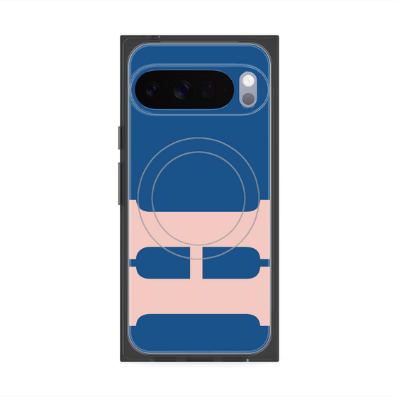 プレミアムスクエアケース with Pixelsnap［ オリジナル - initial color - H navy ］