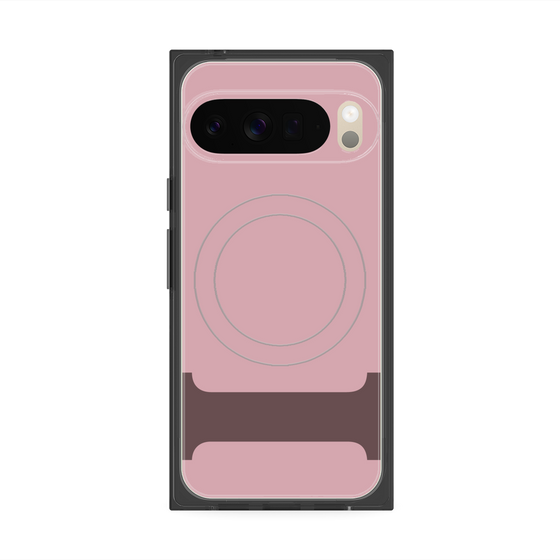プレミアムスクエアケース with Pixelsnap［ オリジナル - initial color - I dusty pink ］