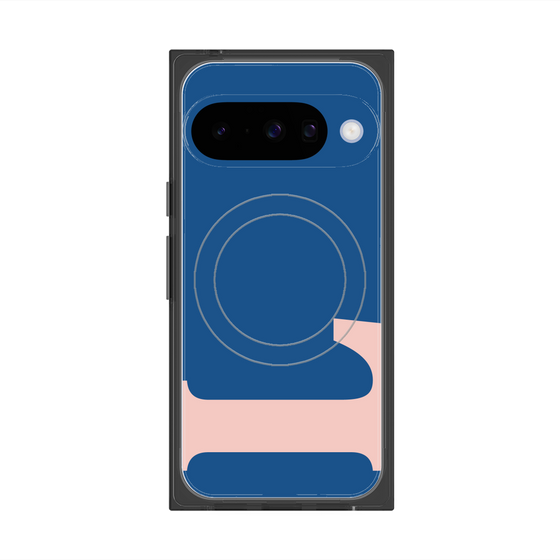 プレミアムスクエアケース with Pixelsnap［ オリジナル - initial color - L navy ］